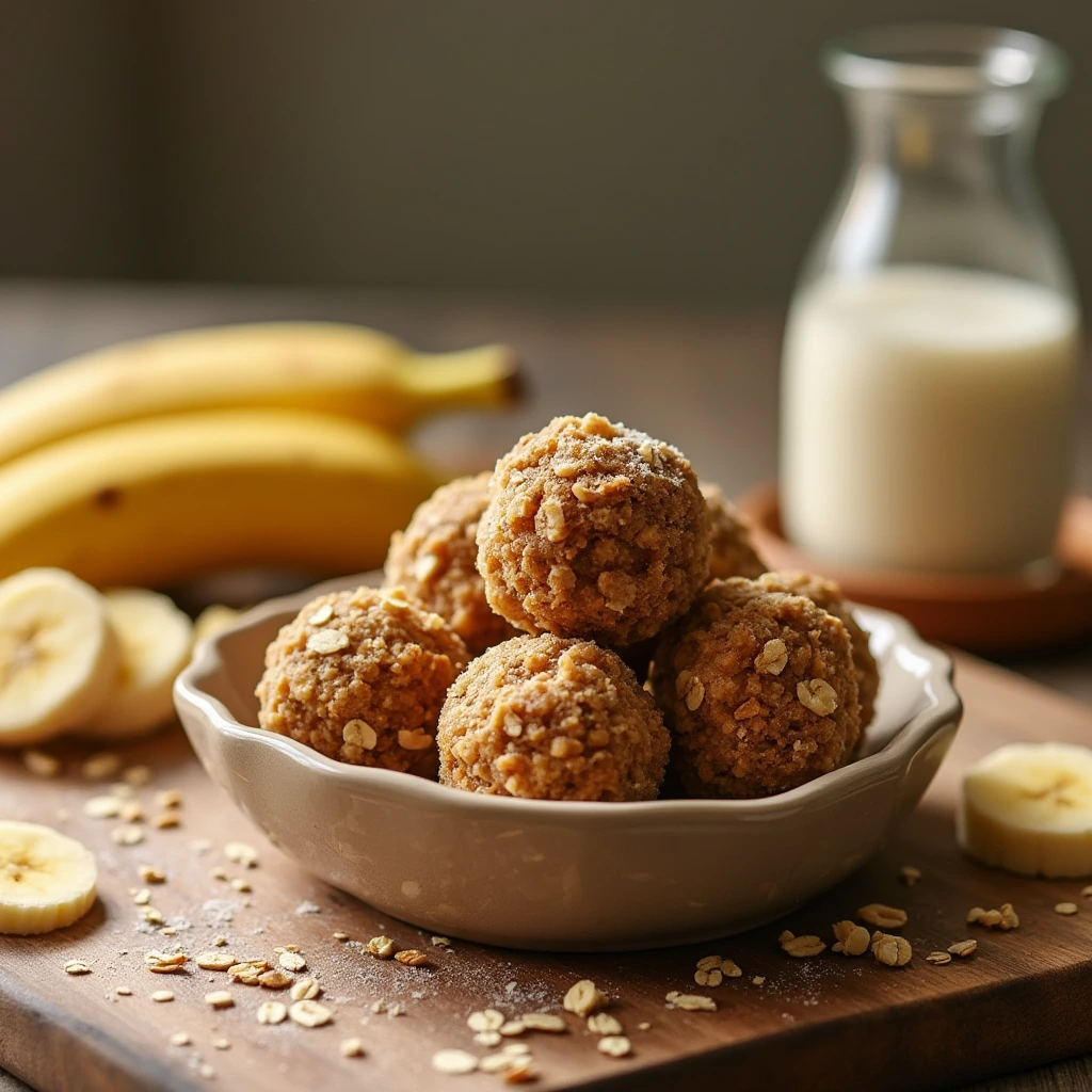 Cottage Cheese Banana Bread Energy Balls