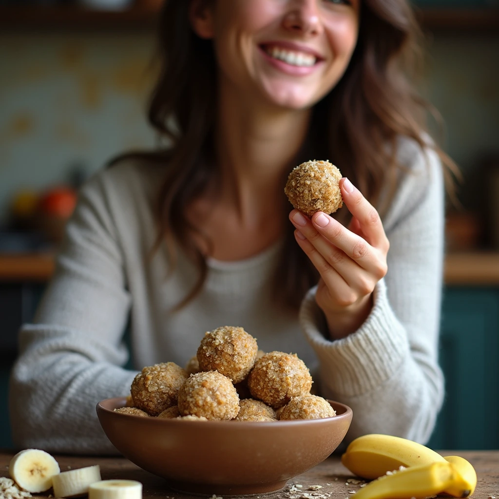 Cottage Cheese Banana Bread Energy Balls