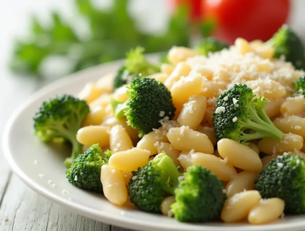 orzo and broccoli